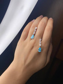 گوشواره جواهری توپاز کد ۱۰۹۳