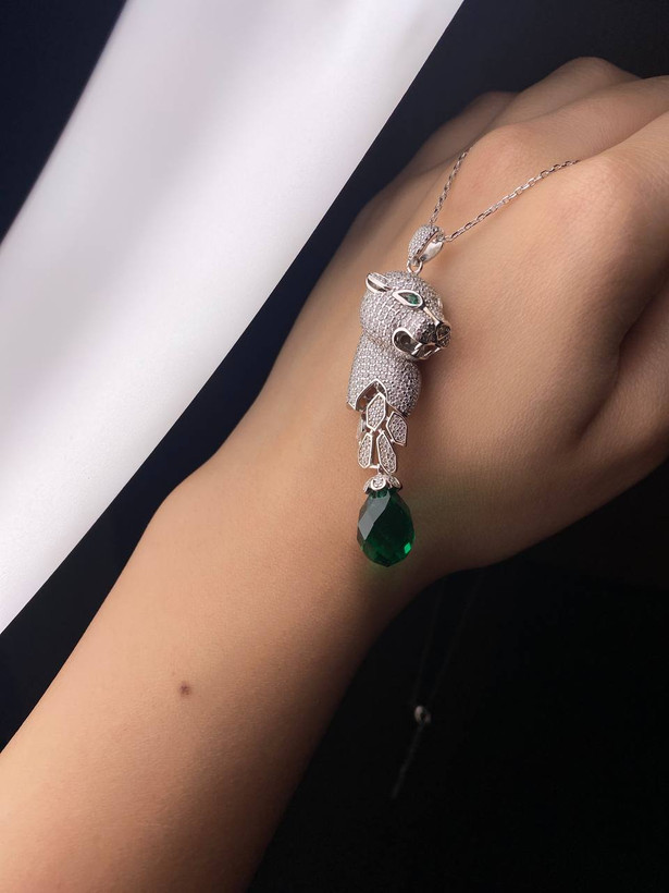 گردن بند زنانه نقره بولگاری ببر