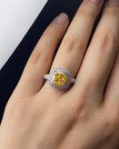 انگشترنقره زنانه/نگین سیترین/طرح مینیمال-کادو ولنتاین