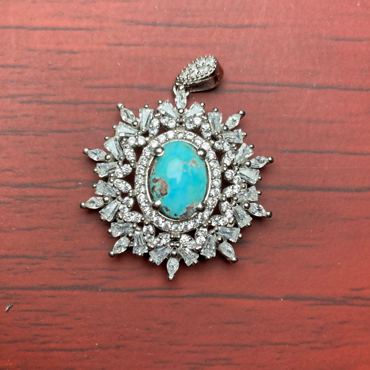 پلاک زنانه فیروزه کلکسیونی