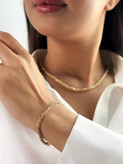 نیم ست دستبندوگردنبند نقره کد ۱۴۰۰ xa