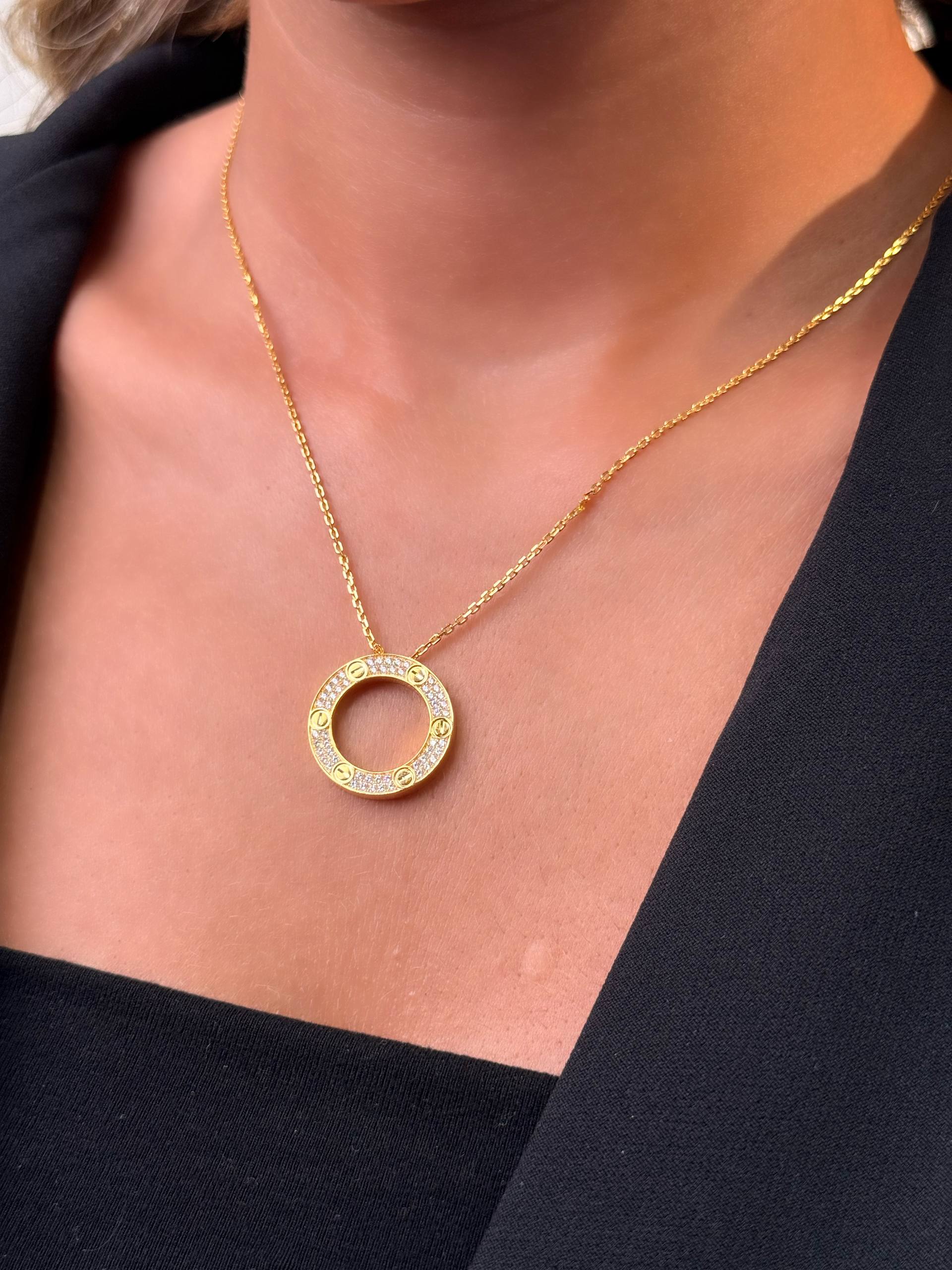 گردنبند نقره کارتیر برند cartier وارداتی کد ۱۴۸۷ vip